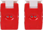 RUIAN Knitting Counter Stitch Needle Marking Tool Mini Crochet Stitch Counter Knitting Stitch Counter Plastic Knit Stitch Counter (2Pcs,Red)