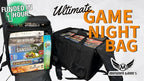 Ultimate Board Game Travel Bag – Durable Storage Case for Up to 10 Games, Water-Resistant, Adjustable Strap & Handles – Perfect for Game Nights, Conventions & Tournaments (Parent) (Charcoal Grey)