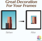 MBC Mat Board Center, 10 Pack 11x14 for 5x7 White Picture Mats Frame Mattes, Bevel Cut, Acid Free, 4-ply Thickness