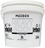 MEEDEN Titanium White Acrylic Paint: 2L/67.64oz/0.53 gal Heavy Body Gloss - 0.528 Gallon Bulk Thick White Paint for Canvas Crafts Painting