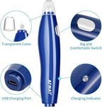 Electric Eraser, 140 Eraser Refills, Electric Pencil Eraser Rechargeable for Artists, Electric Erasers for Drafting, Drawing, Painting, Sketching, Architectural Plans, Detailer Tool-Blue