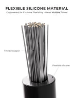24 AWG Silicone Wire Kit 250FT, 24 Gauge Stranded Tinned Copper Wire Spool, 5 Colors 50FT Each,Flexible Electrical Wire for DIY, Automotive, LED, Arduino, Battery Projects