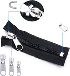 Zipper Repair Kit 197 Pcs, Zipper Replacement with Two Installation Pliers for Sleeping Bags, Jacket, Tent, Luggage, Backpacks