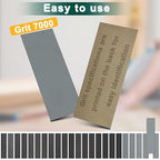 10PCS Sand Paper 7000 Grit Sandpaper Sheets, 9 x 3.6 Inch Wet Dry Sandpaper Sheets, Sand Paper for Metal, Wood Furniture, Automotive and Crafts
