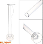 MILIVIXAY 2PCS Taper Candle Molds - Pillar Candle Molds - Perfect for Making Emergency Candles, Chime Candles, Table Candles-Including 60 Ft Wicks, 50 Stickers,1pc Wire and 2pc Wick Clips.