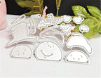 Metal Cutting Dies DIY Merry Christams Embossing Stencil Template Scrapbooking Card Making Mold Photo Album Arts Crafts Tools(Snowman and Bird-10x6.7c)