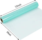 guangyintong Glow Glitter Cyan Heat Transfer Vinyl HTV Rolls, 12" x 8ft Iron on Vinyl for T-Shirts, Glitter HTV Vinyl for All Cutter Machines Easy to Cut & Weed for DIY Design