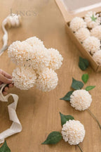 Ling's moment Cream Dahlia Foam Artificial Flowers Real Touch Faux Fake Flower for Home Decor Graduation Baby Shower Decorations Outdoors Party Favors Wedding Gifts Centerpieces Arrangements 25pcs
