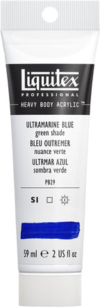 Liquitex Professional Heavy Body Acrylic Paint, 2-oz (59ml) Tube, Ultramarine Blue (Green Shade)