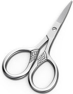 Stainless Steel Small Scissors with Textured Handle - All Purpose for Arts, Crafts, Sewing, Office & Kitchen, Sharp & Durable Cutting Tools