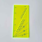 HONEYSEW Sew Seam Allowance Ruler and 2PCS Magnetic Seam Guide for Sewing Machine Perforated Seam Gauge for Perfect 1/8” to 2” Straight Line Hems Includes 1/4” Pivot Point and 45 Degree Trim Line