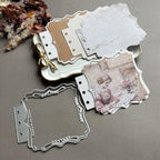Square Framed Loose-Leaf Die Cuts for Card Making, Vintage Cutting Dies DIY Album Scrapbooking Decor Paper Craft Metal Die Cuts Party Wedding Decorations
