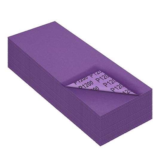 Sandpaper 1200 Grit,Wet Dry Sanding Sheets,High Performance Ceramic Abrasive Sand Paper for Wood Furniture Finishing,Metal Grinding,Automotive Polishing,9 x 3.6 Inch,25-Pack