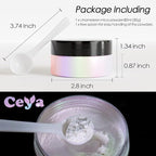 Ceya Chameleon Mica Powder, 1.8oz/ 50g Wonder Dream Chrome Nail Powder, Cosmetic Grade Pearlescent Effect Color Shift Pigment for Epoxy Resin, Makeup, Nail Polish, Soap Dye, Candle Making, Slime