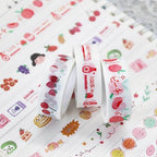 60 Rolls Cartoon Washi Tape Set Washi Tape Stickers Decorative Washi Tapes for DIY Crafts Scrapbooking Projects Paper Stickers