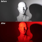 Lystaii 9pcs Lighting Gel Filter 11.8 x 11.8 Inches Gel Light Filter Color Correction Colored Overlays Transparent Color Filters Film Plastic Sheets for Film, Video, Photo, Stage Studio (Red)
