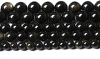 AAA Natural Gold Obsidian Gemstone Beads Energy Healing Power Stones Round Loose Beads for Jewelry Making, DIY Bracelet Necklace 12mm 32pcs