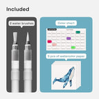 ARTISTRO 48 Watercolor Markers with Flexible Paint Brush Pens for Pros & Beginners - Consistent, Smooth, Bright, Washable, Non-Toxic, Ideal for Coloring, Calligraphy, & Manga