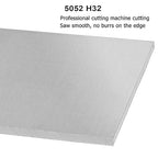 2 Pack 5052 H32 Aluminum Sheet Metal 8” x 4”x 1/8”(0.12") Flat Plain Thin Aluminum Plate Covered with Protective Film, Rectangle Metal Plate for Crafting lndustry, 3mm