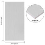 6061 T651 Aluminum Sheet Metal 6 x 12 x 1/2 (12.7MM) Inch Flat Plain Aluminum Plate Covered with Protective Film, Heat Treatable Rectangle 0.50" Thick Aluminum Metal Plate for Industrial, Crafting
