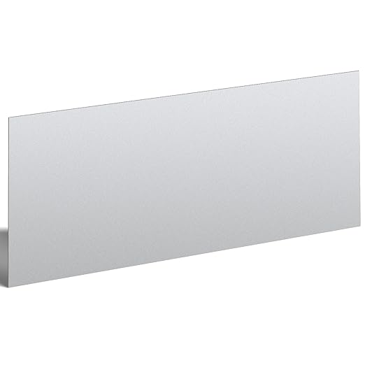 Hicarer 1 Pcs Mild Steel Sheet Cold Rolled 18 Gauge Metal Plate Weldable Metal Sheets for Professional Industrial DIY Use, Clean Surface Easy to Weld (36'' X 12'')
