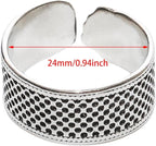 Lilaly 3 Pcs Thimble Metal Sewing Thimble Thimbles for Hand Sewing Sewing Finger Protector Sewing DIY Tool