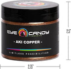 Eye Candy Pigments Premium Copper Mica Powder - AKI Copper (50gr) - for Epoxy, Resin, Soap, Paint, Woodworking, Acrylic Pouring, Bath Bombs, Fishing Lures - DIY Arts and Crafts Additive