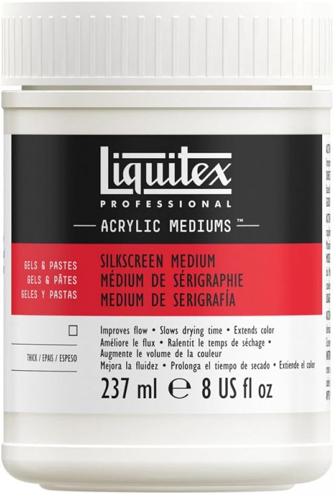 Liquitex Professional Silkscreen Gel Medium, 237ml (8-oz)