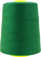 Mandala Crafts 4 Pack of Serger Threads Cones Spools - 20S/2 24000 Yards Polyester Forest Green Threads for Sergers Machine and Overlock Quilting Sewing Machine