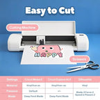 TranSmile PU-Heat Transfer Paper for T Shirts (20 Sheets, 8.5x11'', Light), Iron on Transfers for Light Fabric, Printable Heat Transfer Vinyl for Inkjet Printer
