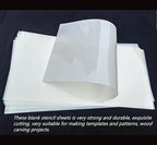 Translucent Blank Mylar Stencil Sheet for Cutting,8 Pack 12" x 24" 10mil/0.25mm Thick .Cutting Machines. Gift, Acetate Template Material,Craft Plastic Sheets