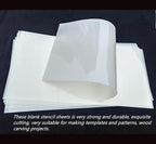 Translucent Blank Mylar Stencil Sheet for Cutting,10 Pack 12" x 24" 7.5mil/0.19mm Thick .Cutting Machines. Gift, Acetate Template Material,Craft Plastic Sheets