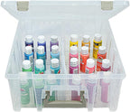 ArtBin 6990SO Super Satchel Double Deep Compartment Box - Art Storage with 8 Removable Compartments, Smart Closure for Craft Supplies (Gold - Pack of 1)