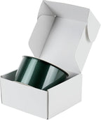 HUIHUANG Hunter Green Satin Ribbon 2 inch Double Side Green Satin Fabric Ribbon for Christmas, Crafts, Bows Making, Flower Bouquet Wrap, Gift Wrapping, Wedding Decor, Home Decor, Hairs-25 Yards/Roll