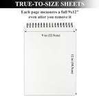 9" x 12" Sketch Book, Top Spiral Sketchbook, 100 Sheets Sketch Pad, (68 lb/100 GSM) Drawing Paper Pad, Drawing Pad for Kids, Artist Sketchbook for Drawing, Illustration & Art Supplies.