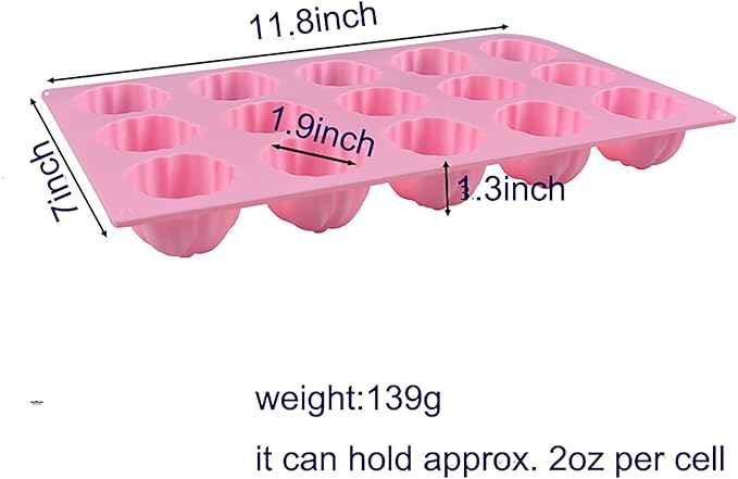 X-Haibei Fall Persimmon Fruit Silicone Mold - 15 Cavity for Soap, Cake, Chocolate, Jello, Resin - Realistic Detailed Design, Food Grade Flexible Bakeware Pan - 2.5oz per Cell