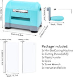 Mini Manual Die Cutting Machine, Portable Die Cut and Embossing Machine for Card Making Scrapbooking Paper Crafting Mini Die Cuts Machine Works with Dies and Folders That Are 3" Wide or Smaller