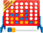 Bolaball 4 in a Row Tabletop Game – 1.8 Ft 4 to Score Game for Kids & Adults, Indoor/Outdoor Family Yard, Portable Party for Home, Picnic & Travel, Plastic Version.