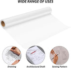 Tracing Paper Roll 12 Inches x 30 Yards, Trace Paper White ‌Translucent‌ Pattern Paper Tracing Paper for Drawing, Sewing, Sketch
