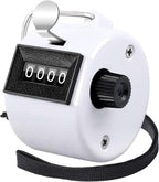 FEBSNOW Handheld Tally Counter Clicker 4 Digital Number Click Counter for School Event Golf Sports Office Stadium