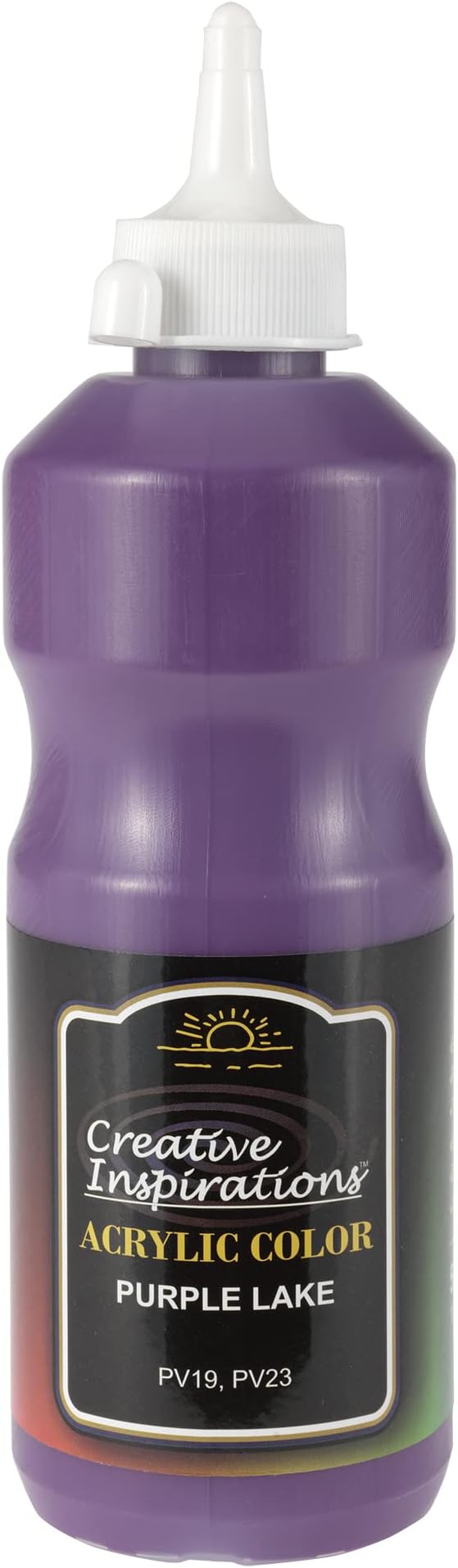 Creative Inspirations Acrylic Paint - Purple Lake - 500 mL Bottle - Smooth & Creamy Consistency, Vibrant Pigmentation, Great Coverage for Artists - Clean Up with Soap & Water
