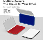 Large Stamp Pad - 3.50"x 6.25", Magnetic Lid, Premium Quality Felt Stamp Pad (Blue)
