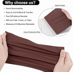 VINYL FROG Heat Transfer Vinyl Roll HTV Vinyl - 12" x12ft Brown Iron on Vinyl for T-Shirts, Heat Press Vinyl for DIY Craft Designs (Brown)