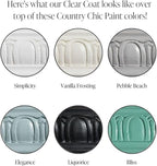 Clear Coat - Eco-Friendly Clear Satin Sheen Top Coat for Chalk Style Furniture Paint, Very Durable, Non Yellowing, Waterproof Sealant for High Traffic Furniture - Indoor/Outdoor - (4 oz)