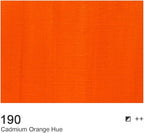 AUREUO Cadmium Orange Hue Acrylic Paint, 4 Fl Oz / 120ml Single Tube, Rich Pigment Art Craft Paints for Canvas, Rocks, Wood, Ceramic, Fabric - Art Supplies for Beginners, Professionals, Artists