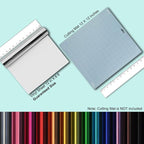 Tvinyl Warehouse Silver HTV Foil Heat Transfer Vinyl Roll 12" x 6FT for T-Shirt, Compatible with All Cutters