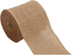 AAYU Natural Jute Burlap Ribbon Roll Brown 3 inch 90 feet 30 Yards, DIY Gift Wrapping Home Decor Crafts Christmas Decoration (3 Pack)