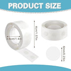 UPINS Glue Points Dots, 800Pcs Balloon Glue Adhesive Dots Double Sided Removable Glue Tape Dots for Balloons Crafts Decoration, 6 mm