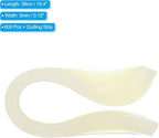 PATIKIL 600pcs Quilling Strips Paper 1/8"(3mm) 39cm Origami Paper Quilling Strip for Art DIY Hand Craft Christmas, Light Yellow