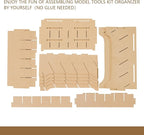 Paint Rack Organizer for 30 Bottles, Craft Supplies Storage, MDF Material, Tools Storage Suitable for Tamiya Paints, Miniature Model Paint Set GK9